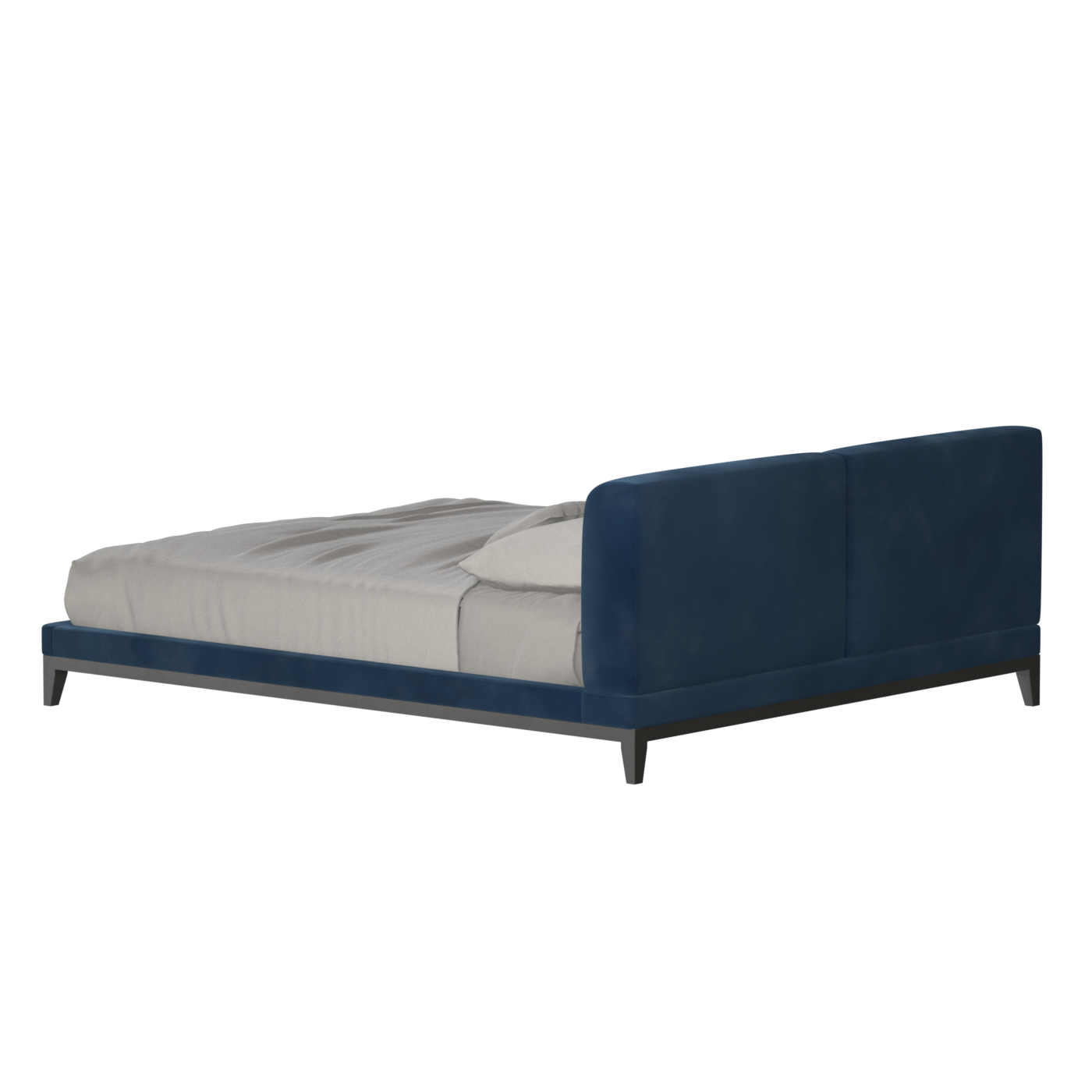Infinity Upholstered Double Bed with Elegant Headboard