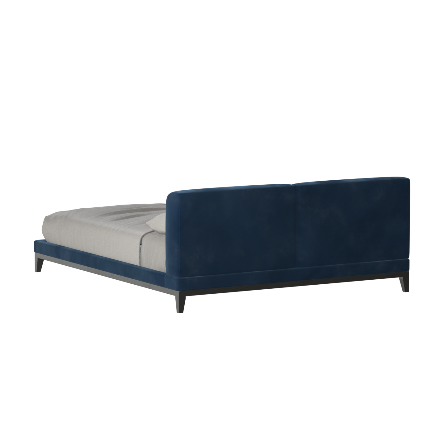 Infinity Upholstered Double Bed with Elegant Headboard