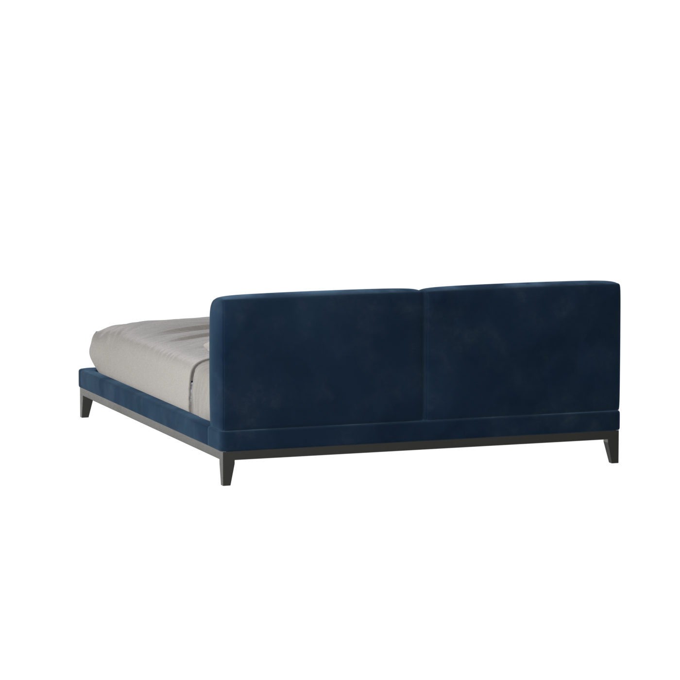 Infinity Upholstered Double Bed with Elegant Headboard