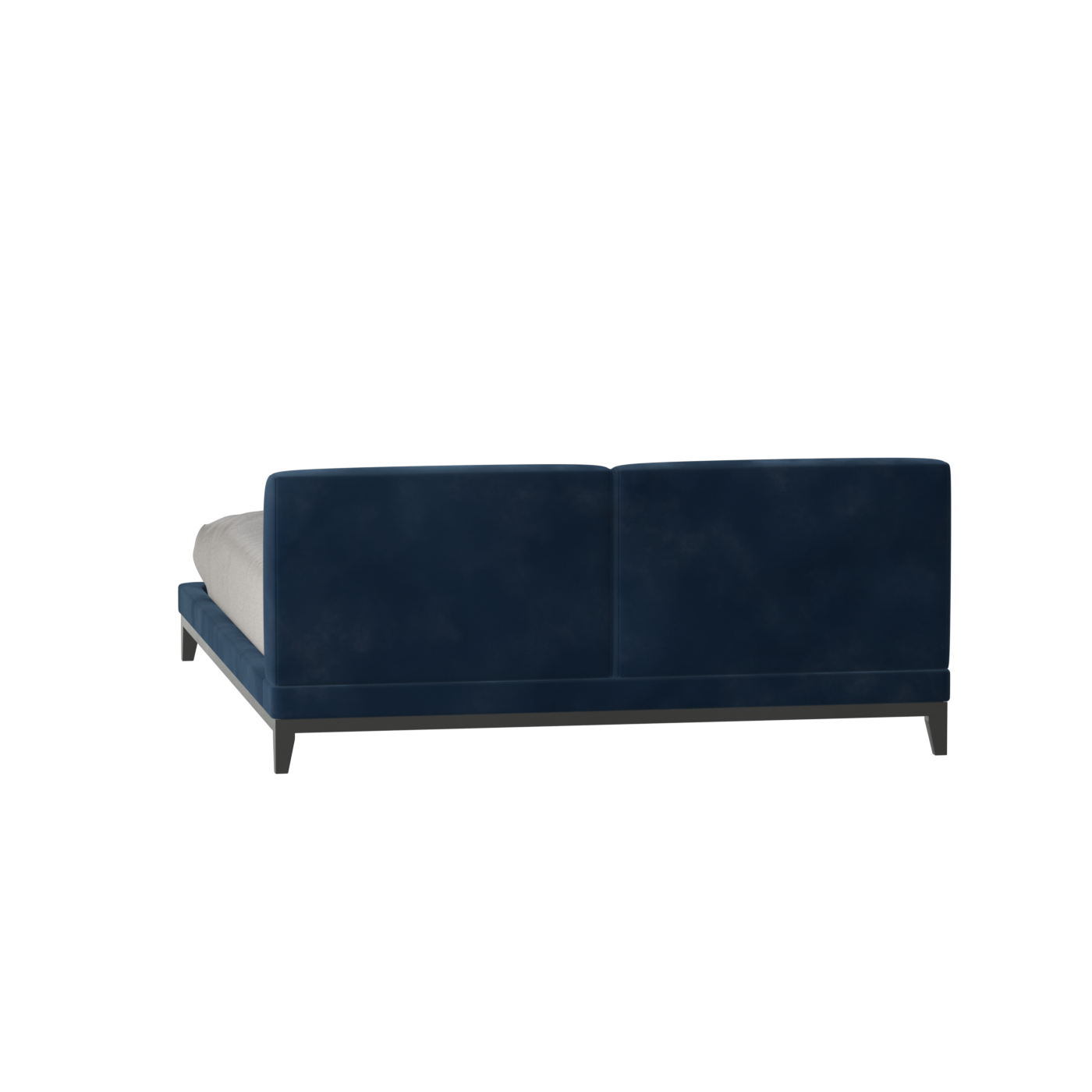 Infinity Upholstered Double Bed with Elegant Headboard