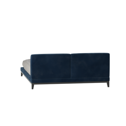 Infinity Upholstered Double Bed with Elegant Headboard