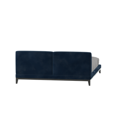 Infinity Upholstered Double Bed with Elegant Headboard