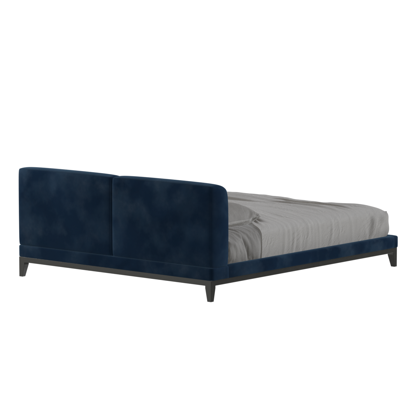 Infinity Upholstered Double Bed with Elegant Headboard