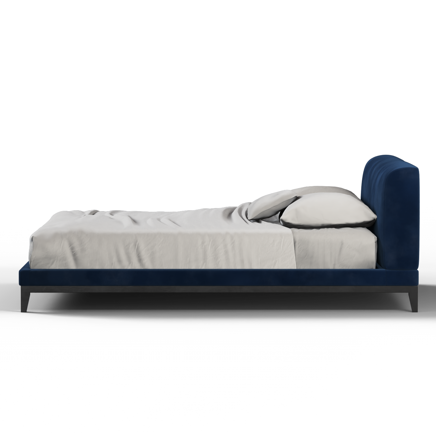 Infinity Upholstered Double Bed with Elegant Headboard