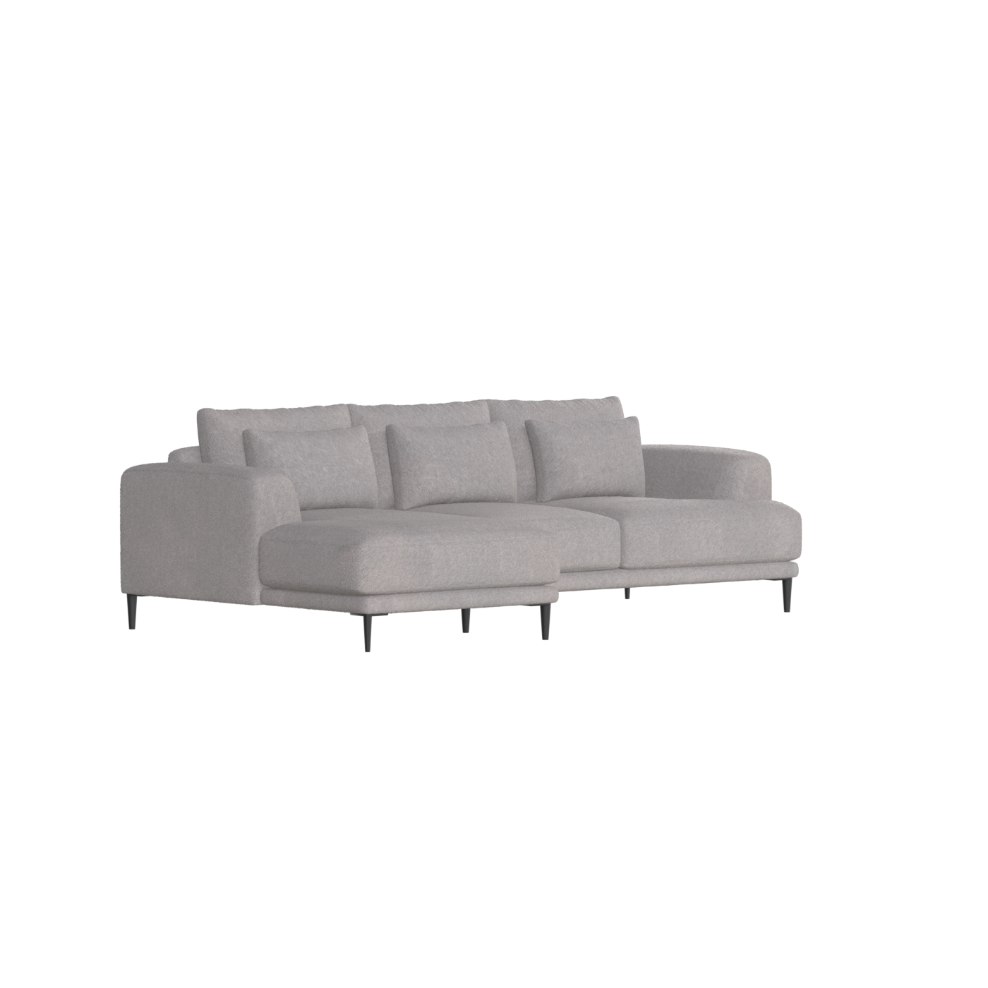 Canapé d'angle modulaire Joe – Finition en tissu de haute qualité