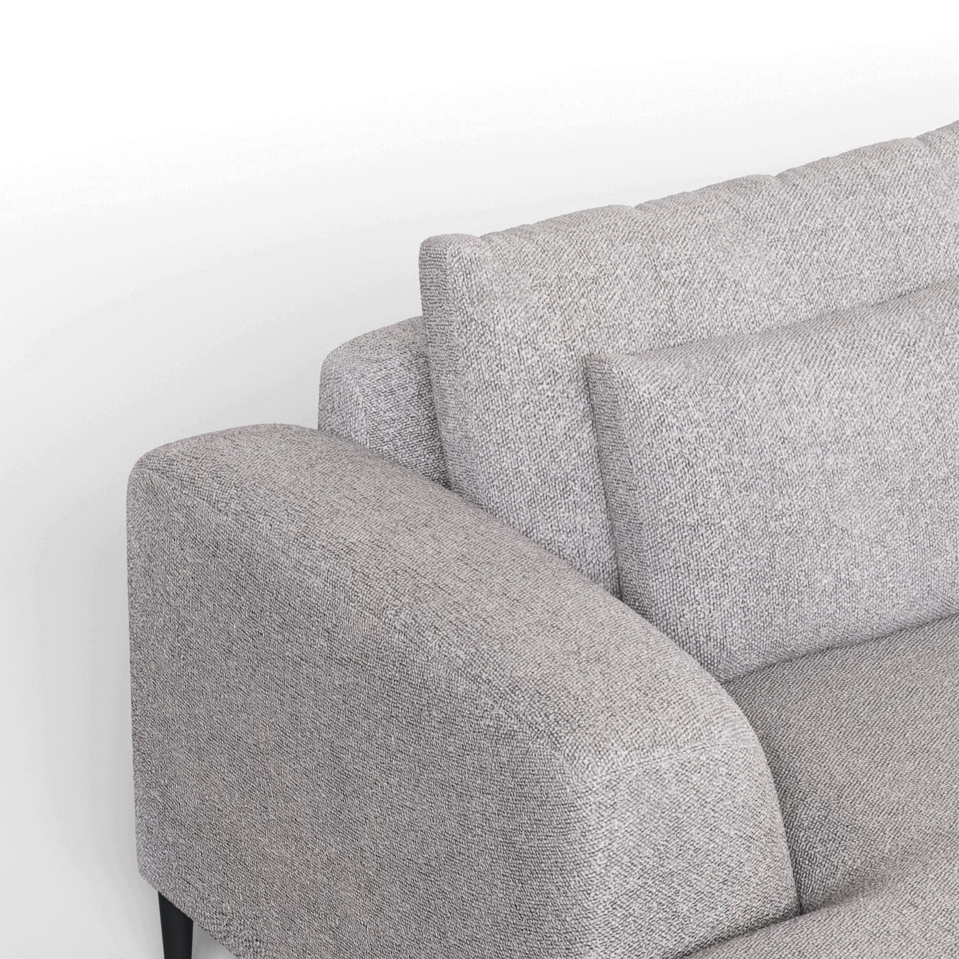 Canapé d'angle modulaire Joe – Finition en tissu de haute qualité