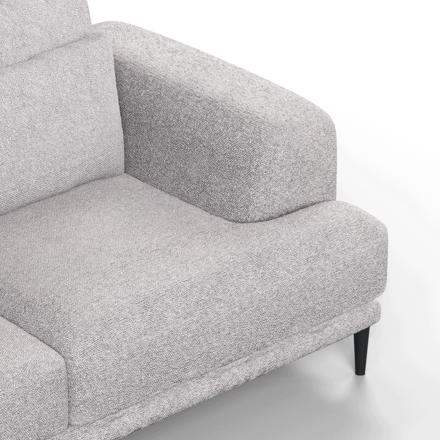 Canapé d'angle modulaire Joe – Finition en tissu de haute qualité