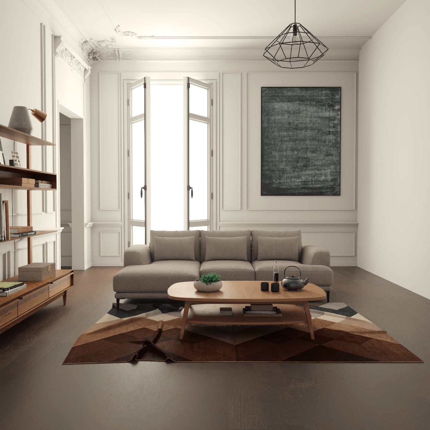 Canapé d'angle modulaire Joe – Finition en tissu de haute qualité