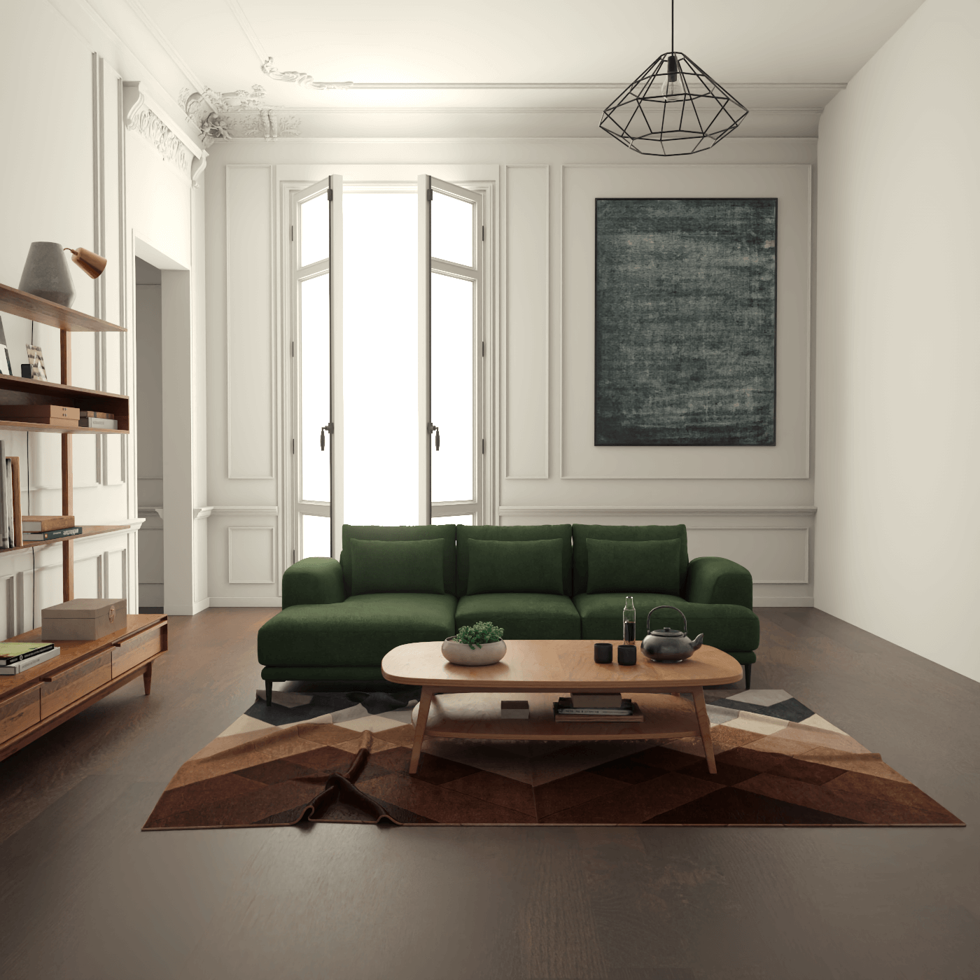 Canapé d'angle modulaire Joe – Finition en tissu de haute qualité