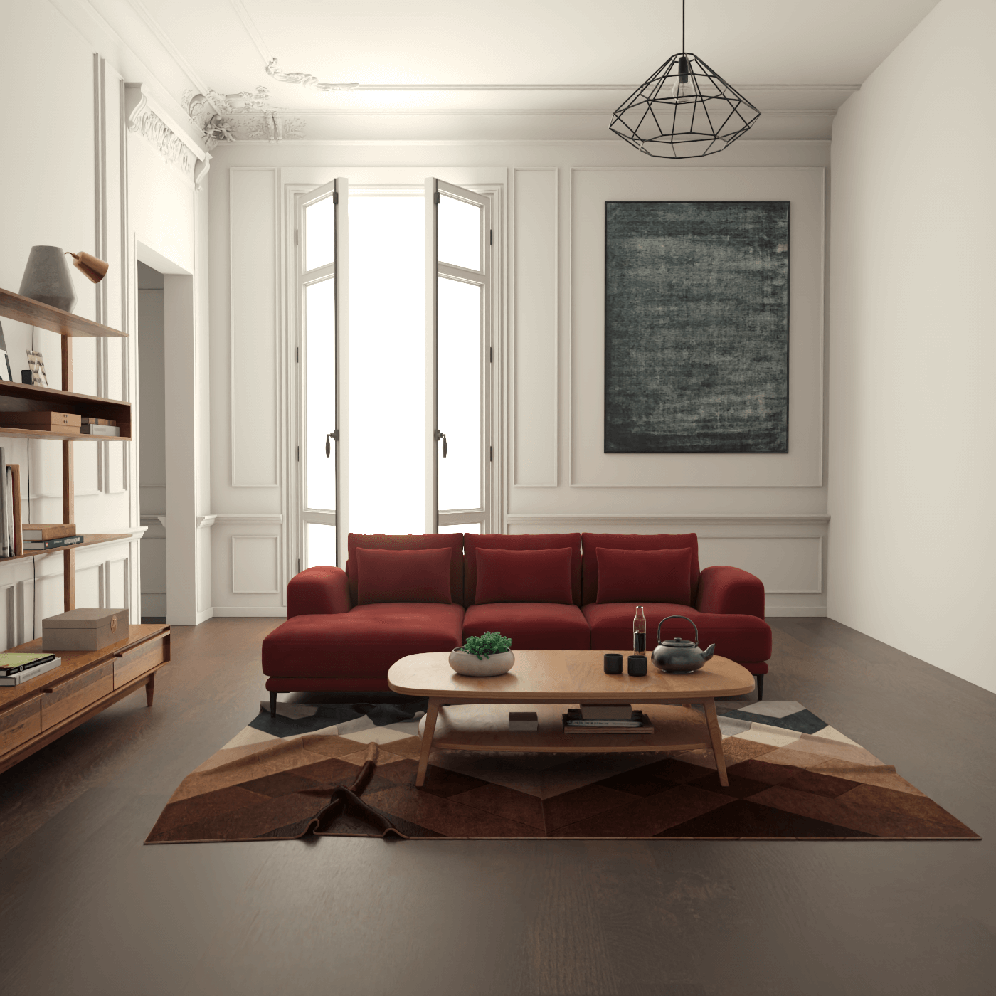 Canapé d'angle modulaire Joe – Finition en tissu de haute qualité