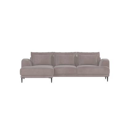 Canapé d'angle modulaire Joe – Finition en tissu de haute qualité