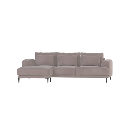 Canapé d'angle modulaire Joe – Finition en tissu de haute qualité