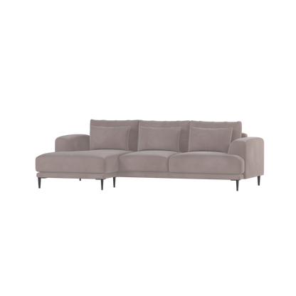 Canapé d'angle modulaire Joe – Finition en tissu de haute qualité