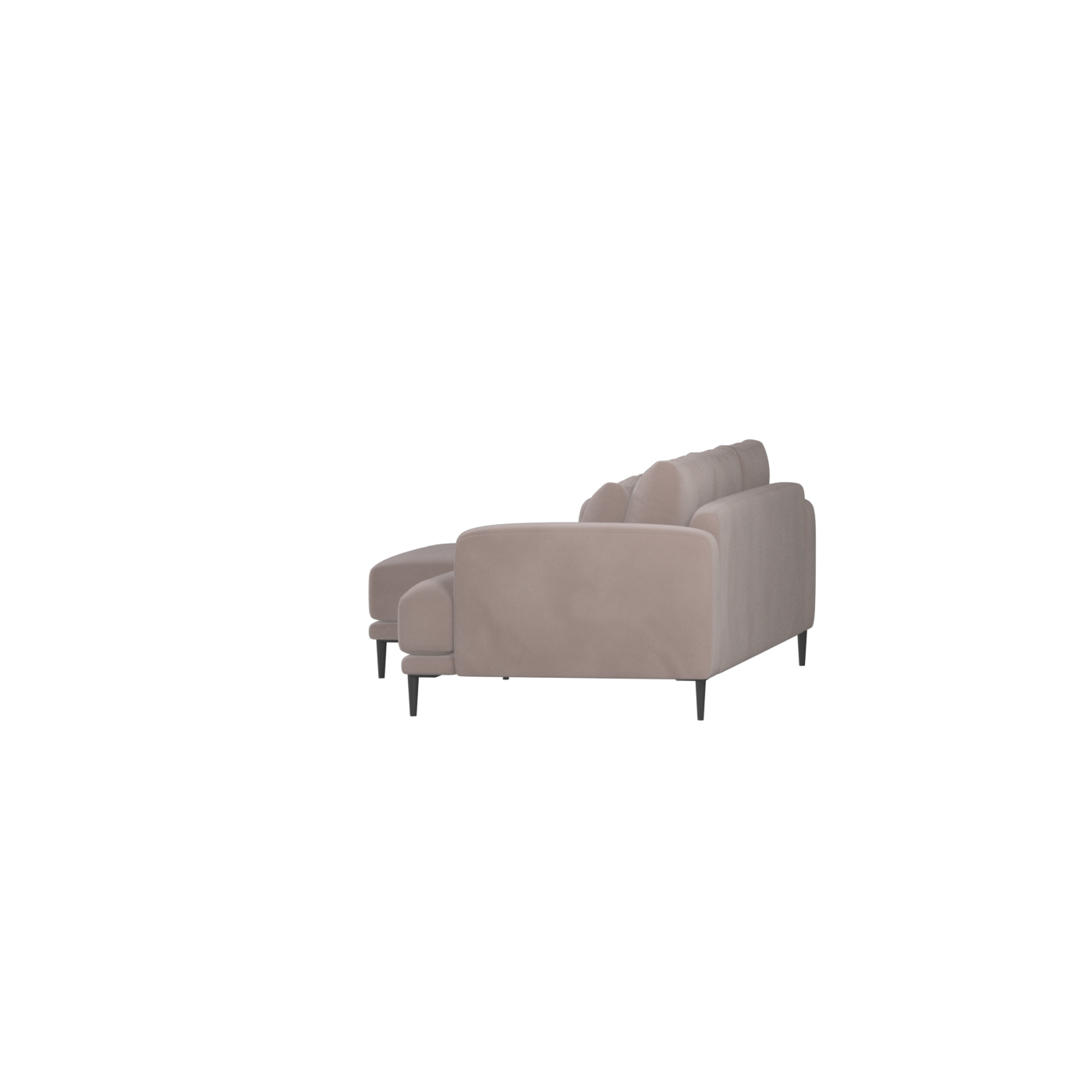 Canapé d'angle modulaire Joe – Finition en tissu de haute qualité