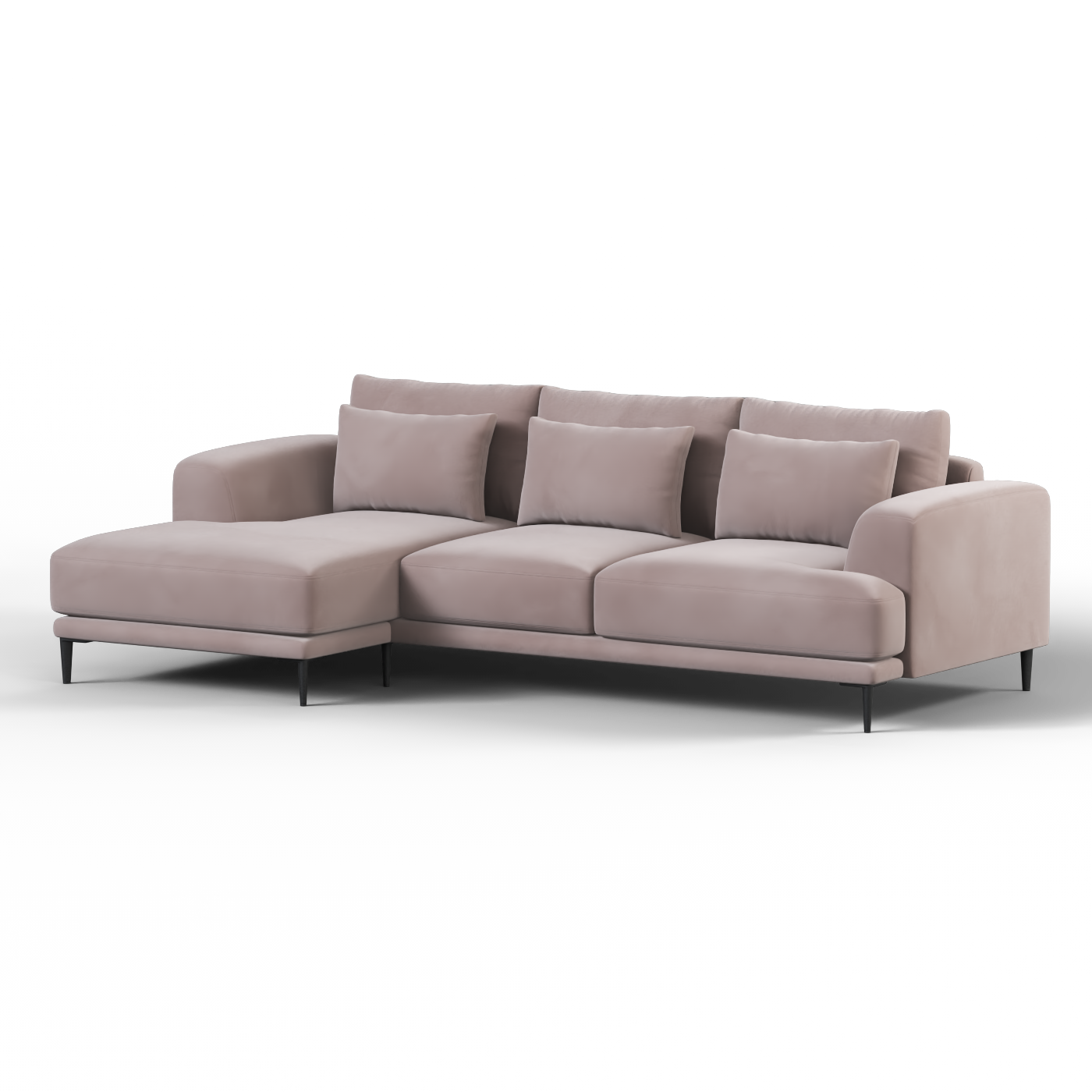 Canapé d'angle modulaire Joe – Finition en tissu de haute qualité