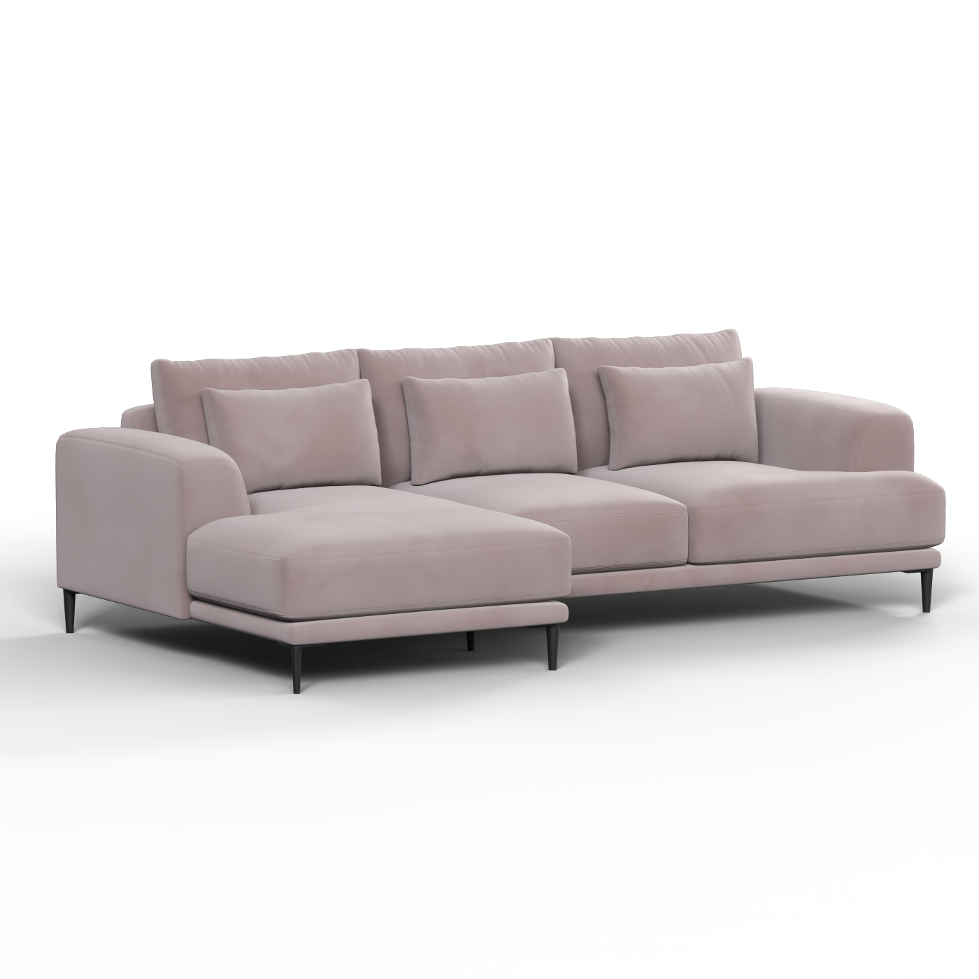 Canapé d'angle modulaire Joe – Finition en tissu de haute qualité