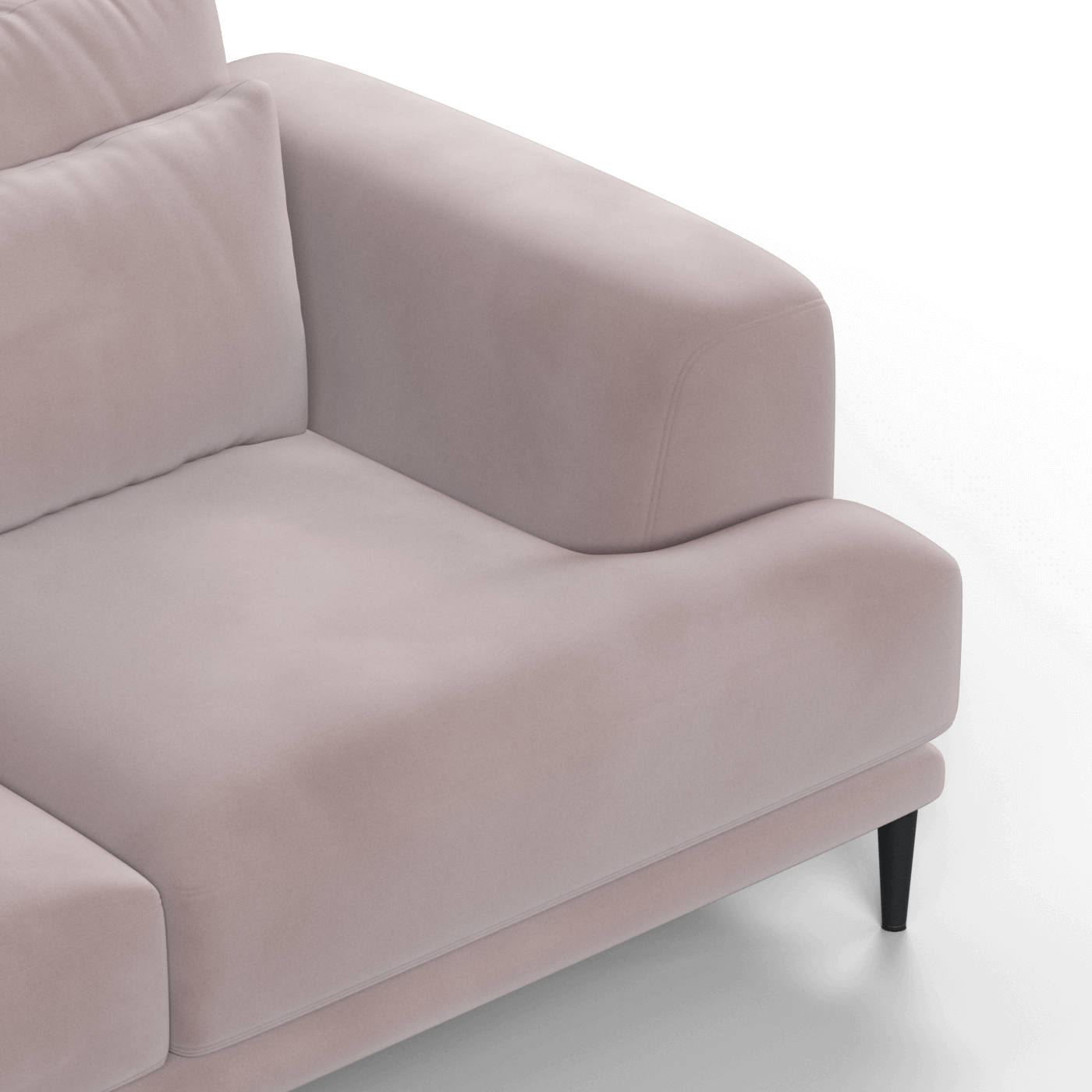 Canapé d'angle modulaire Joe – Finition en tissu de haute qualité