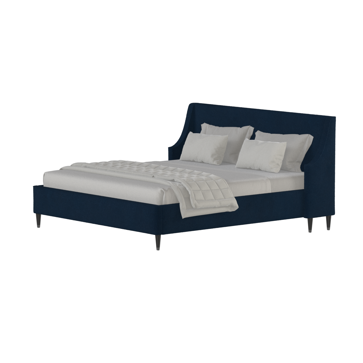 Laura Double Bed with High Headboard