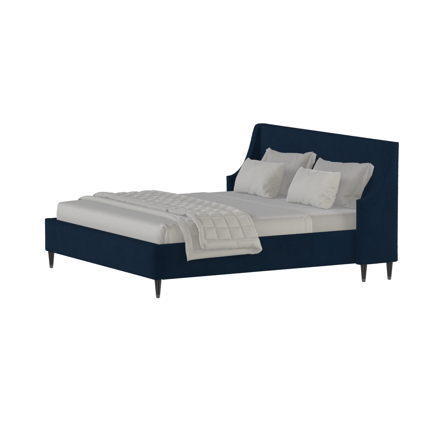 Laura Double Bed with High Headboard