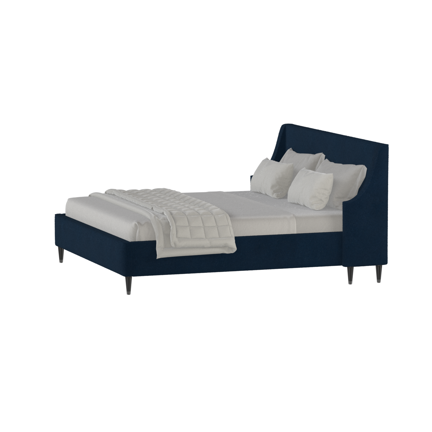 Laura Double Bed with High Headboard