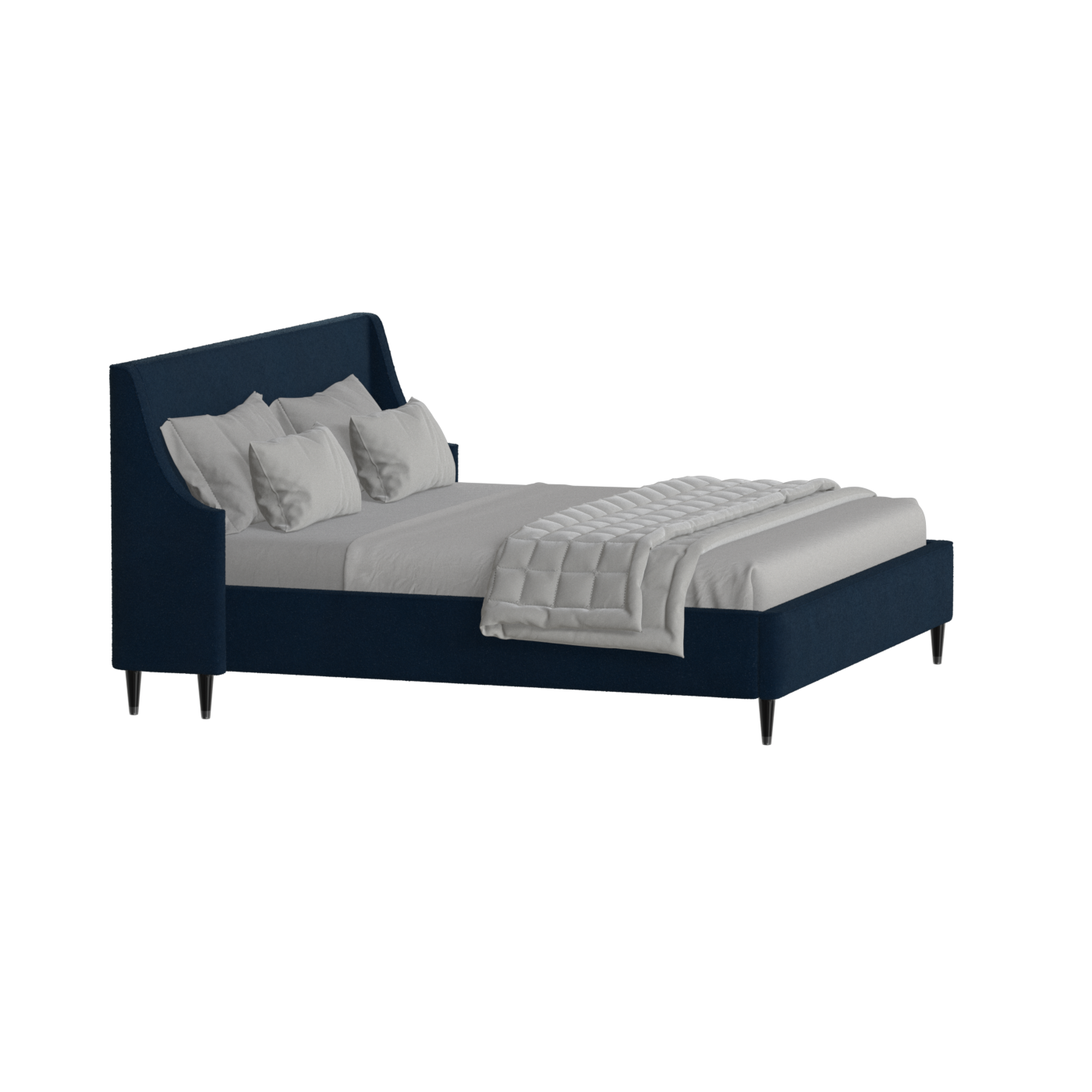 Laura Double Bed with High Headboard
