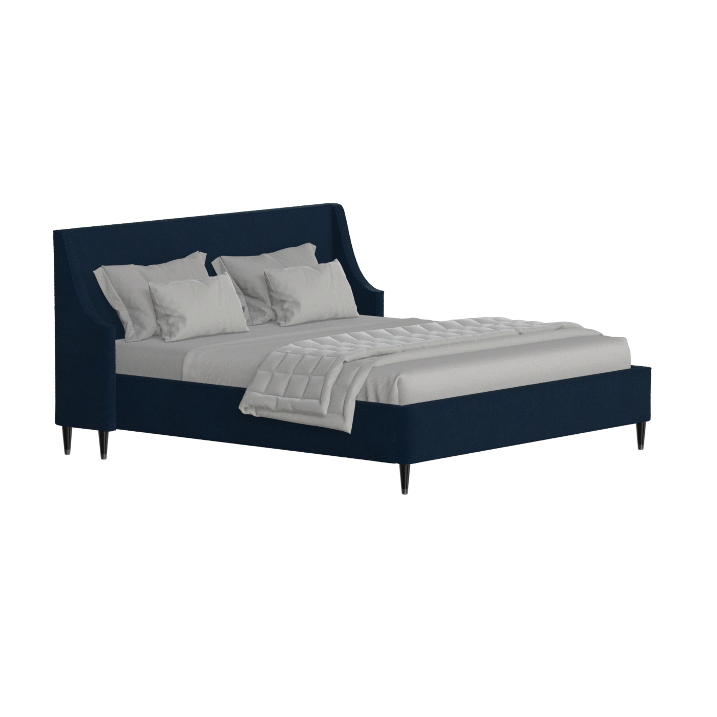 Laura Double Bed with High Headboard