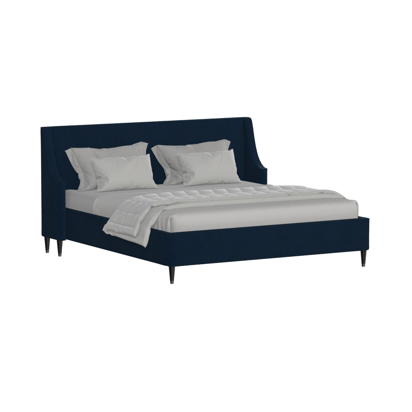 Laura Double Bed with High Headboard
