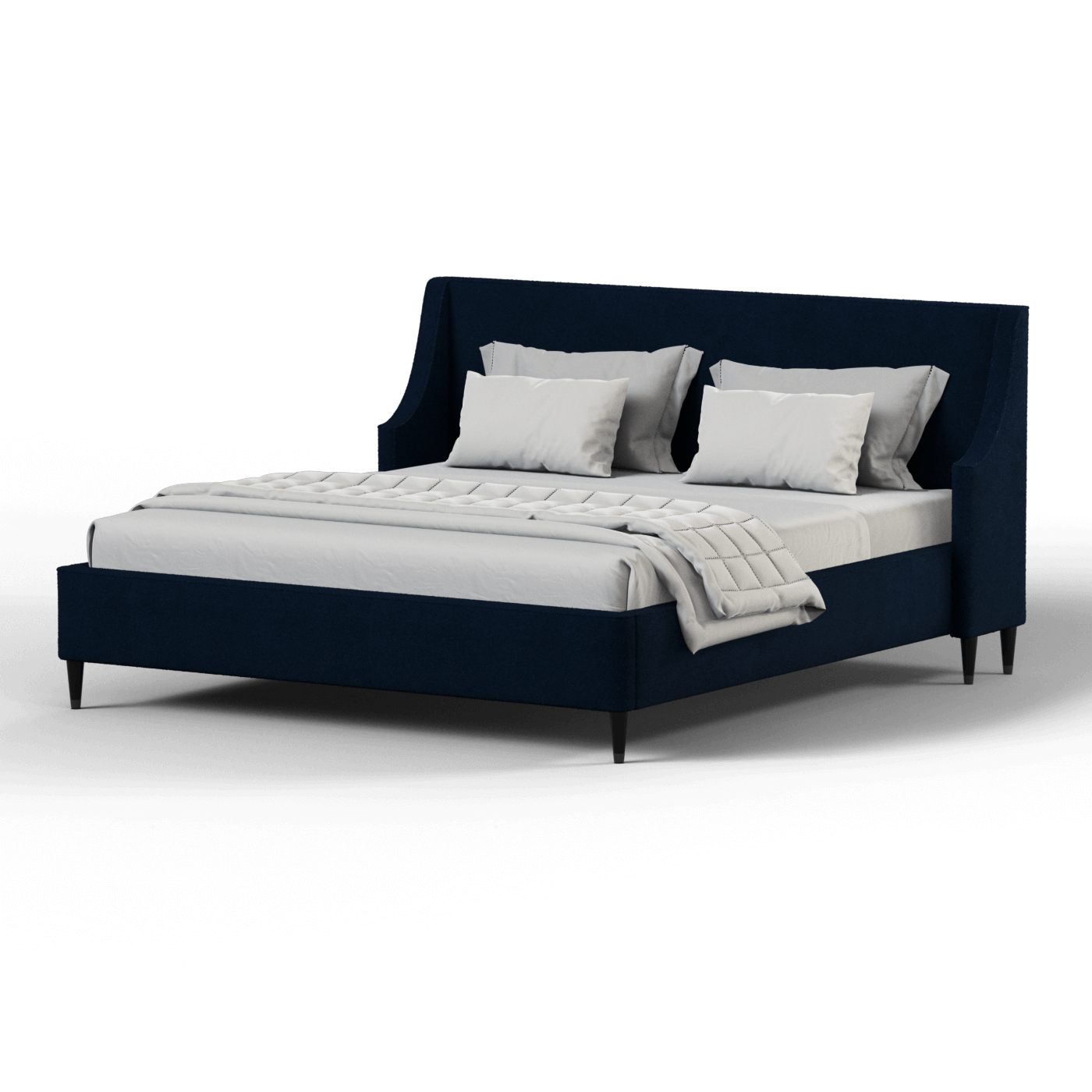 Laura Double Bed with High Headboard