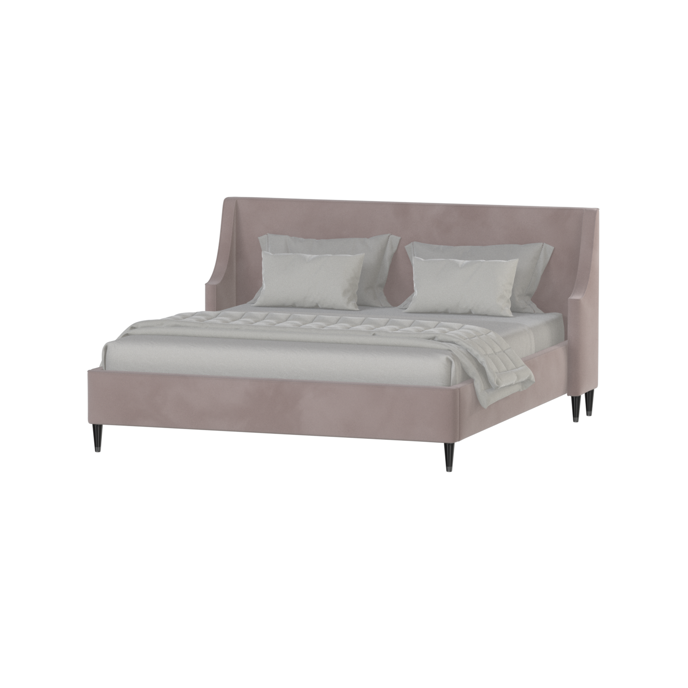 Laura Double Bed with High Headboard