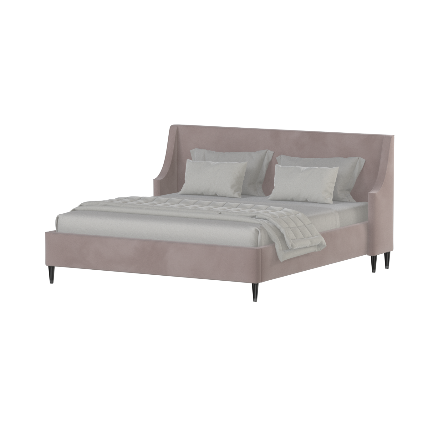 Laura Double Bed with High Headboard