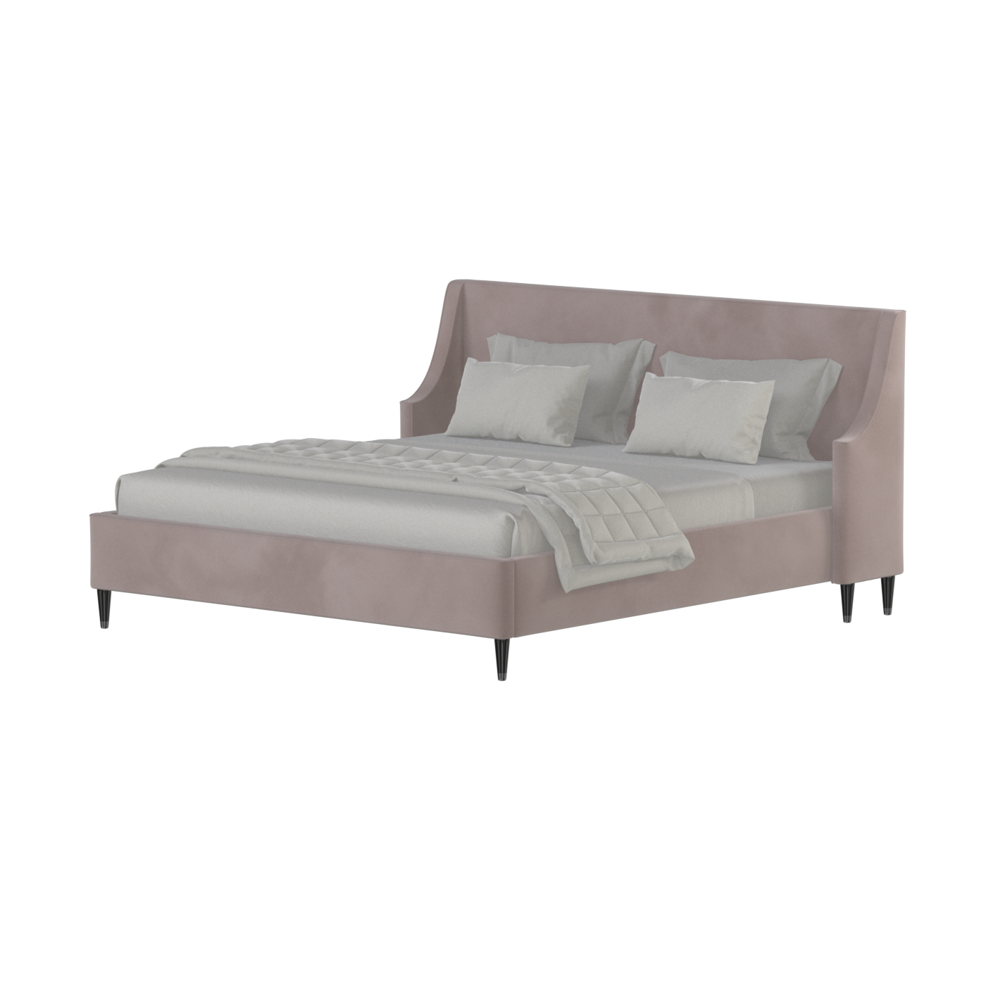 Laura Double Bed with High Headboard