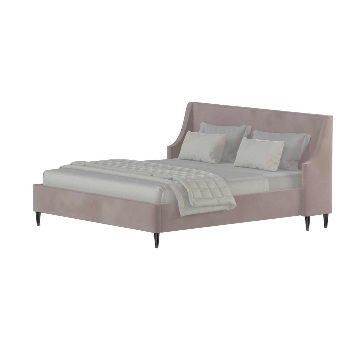 Laura Double Bed with High Headboard