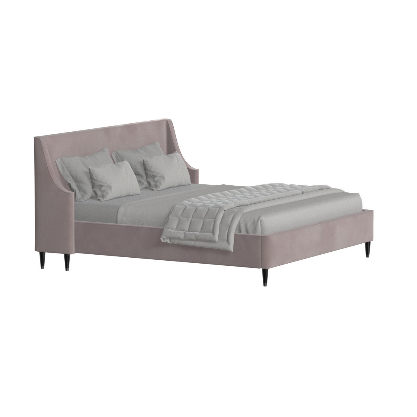 Laura Double Bed with High Headboard