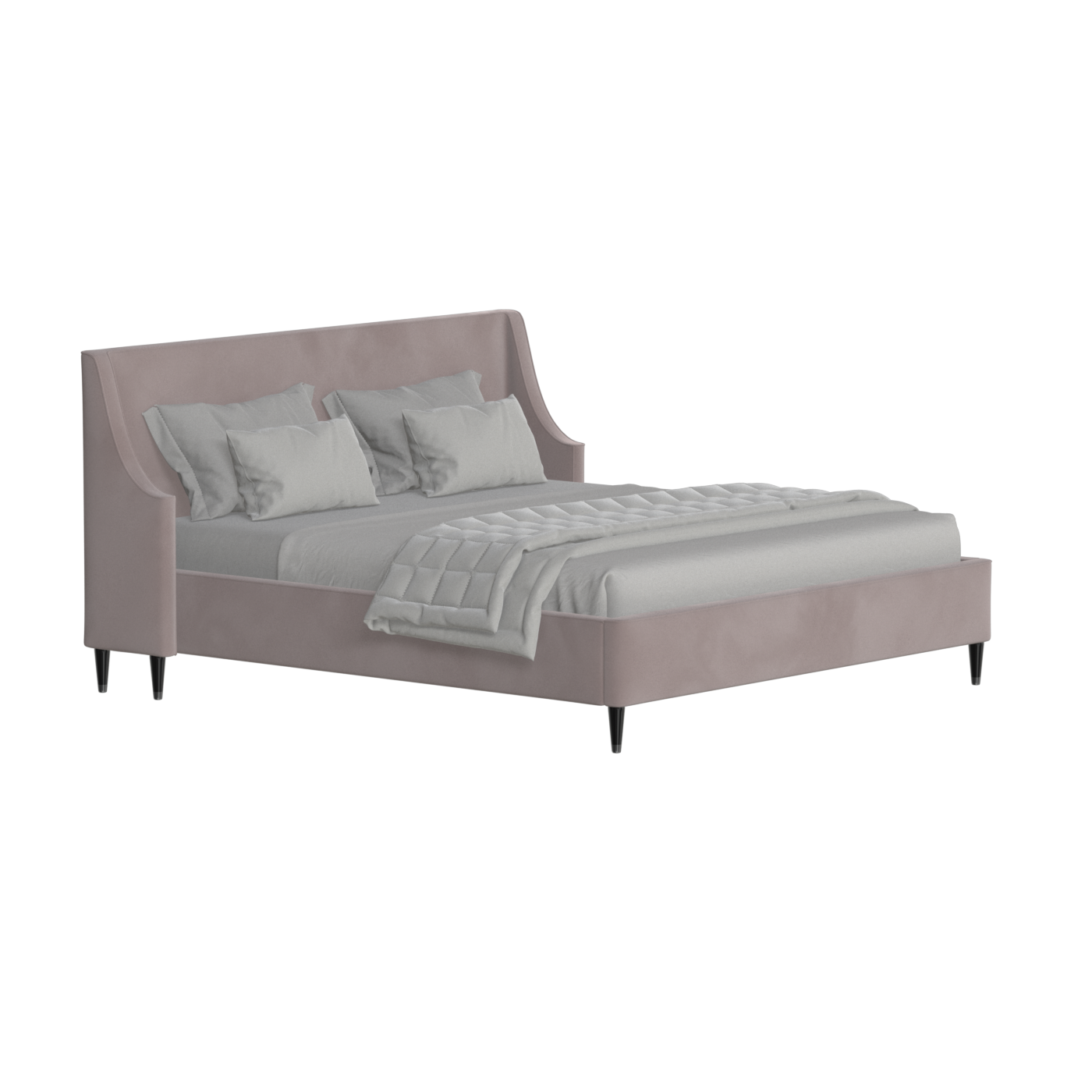 Laura Double Bed with High Headboard