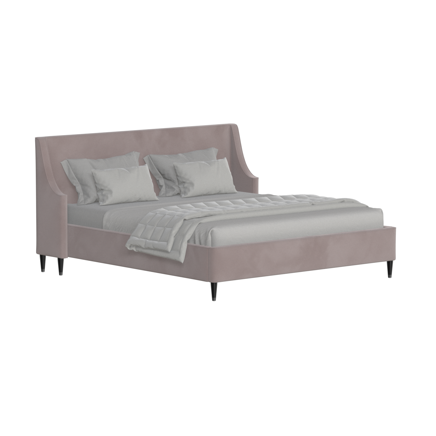 Laura Double Bed with High Headboard