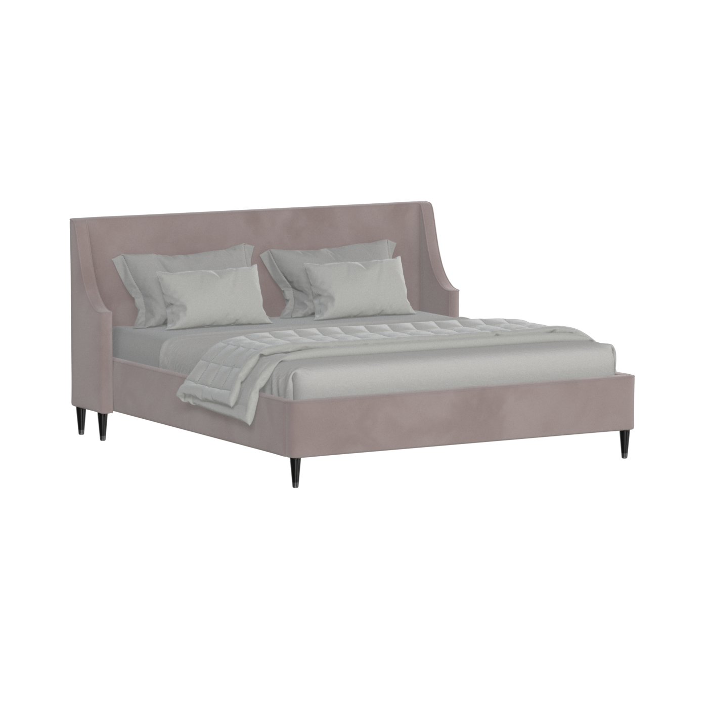Laura Double Bed with High Headboard