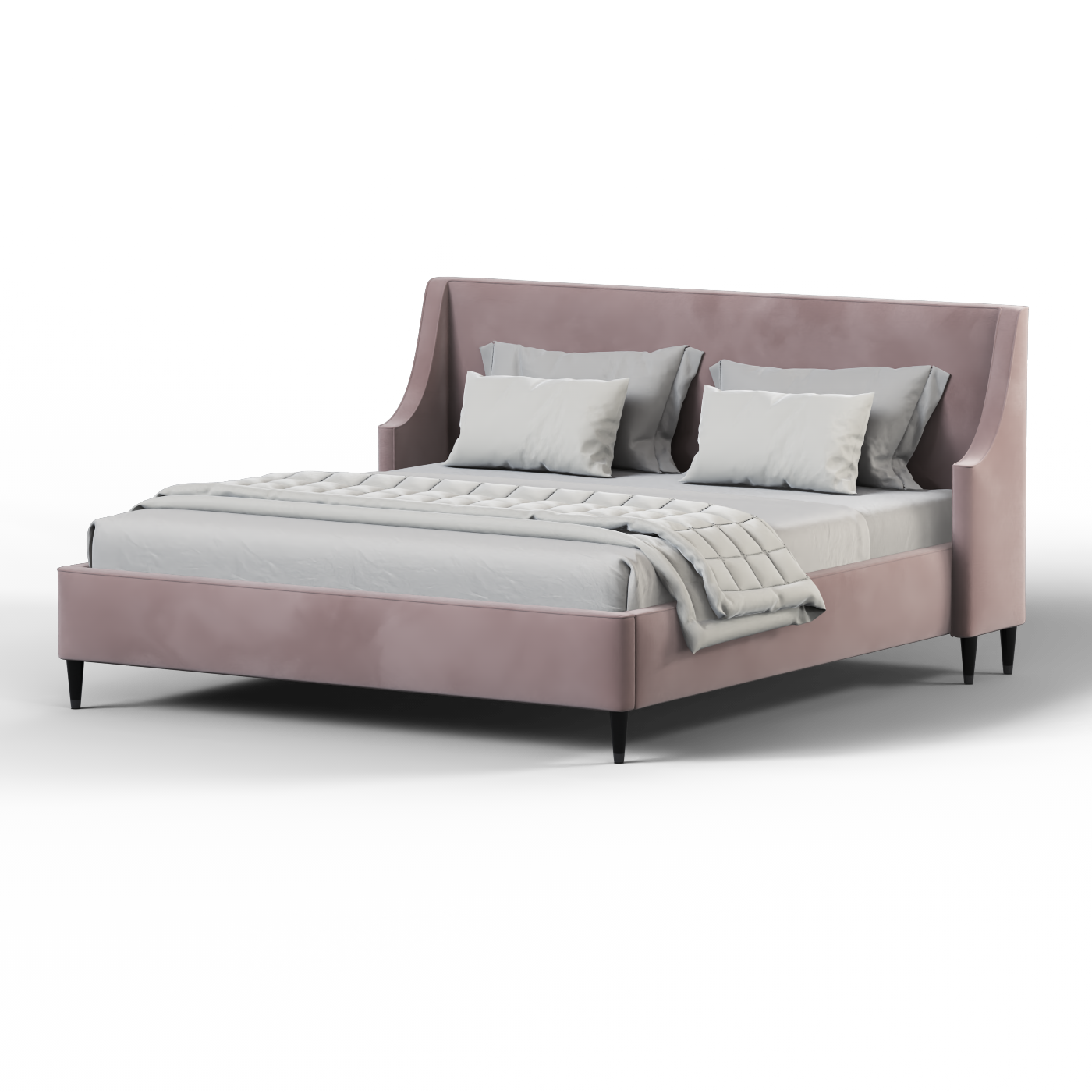 Laura Double Bed with High Headboard