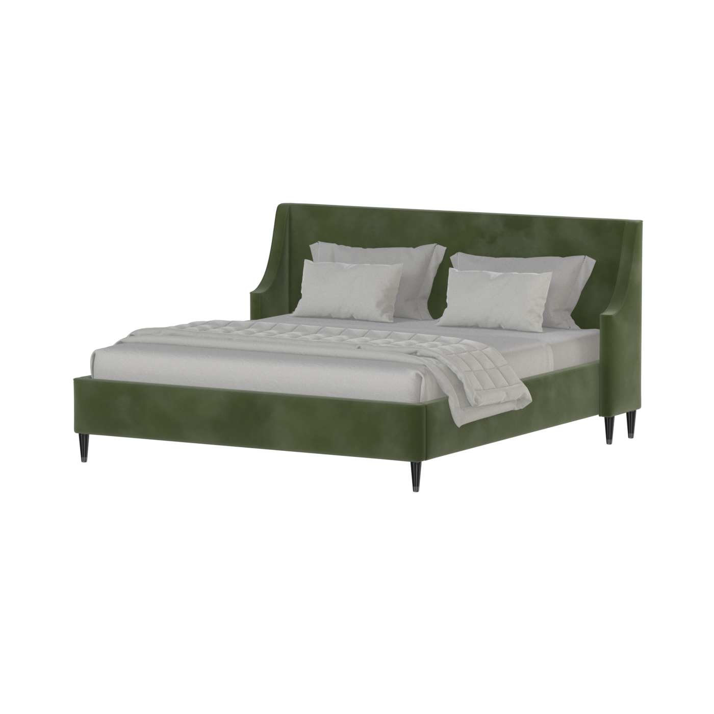 Laura Double Bed with High Headboard