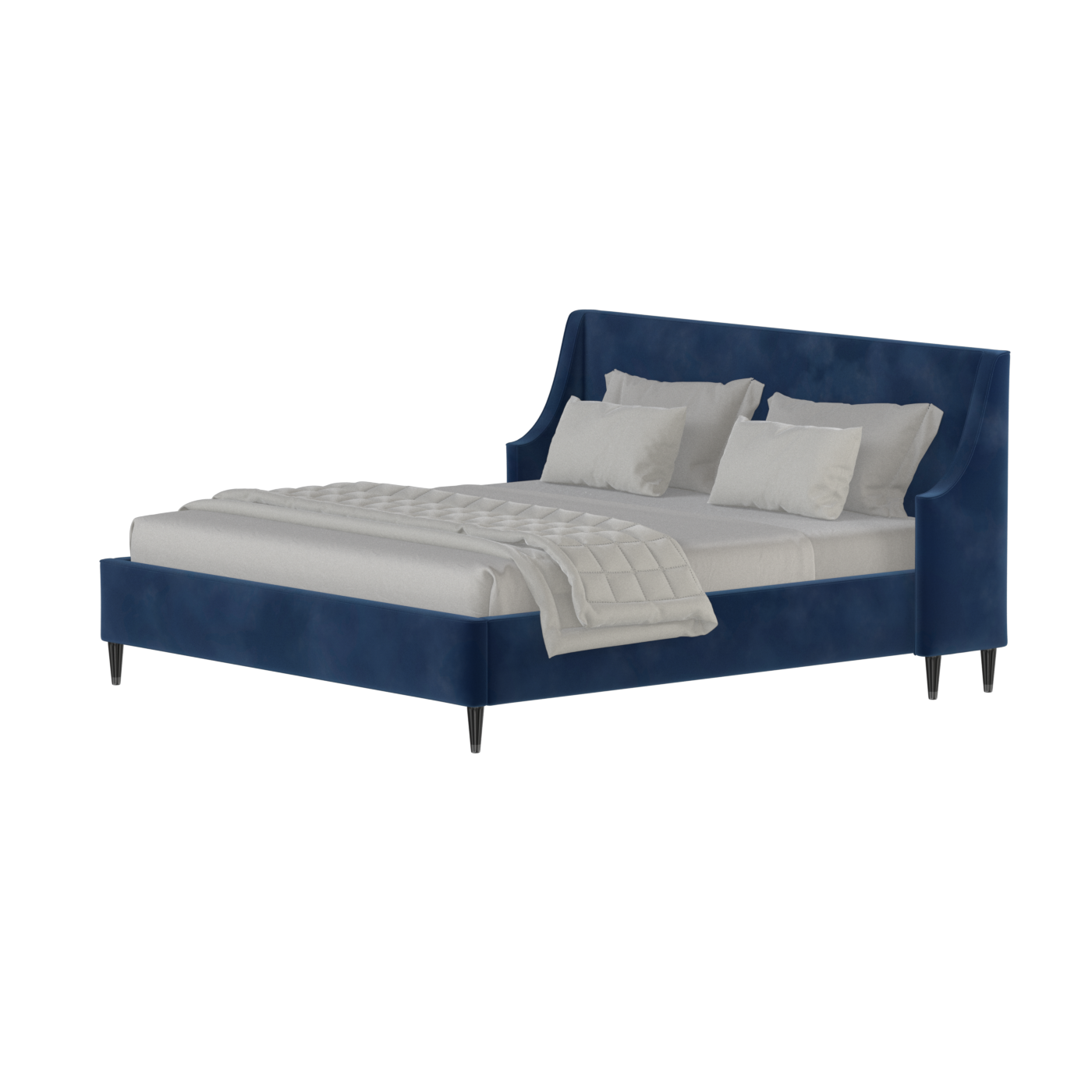 Laura Double Bed with High Headboard