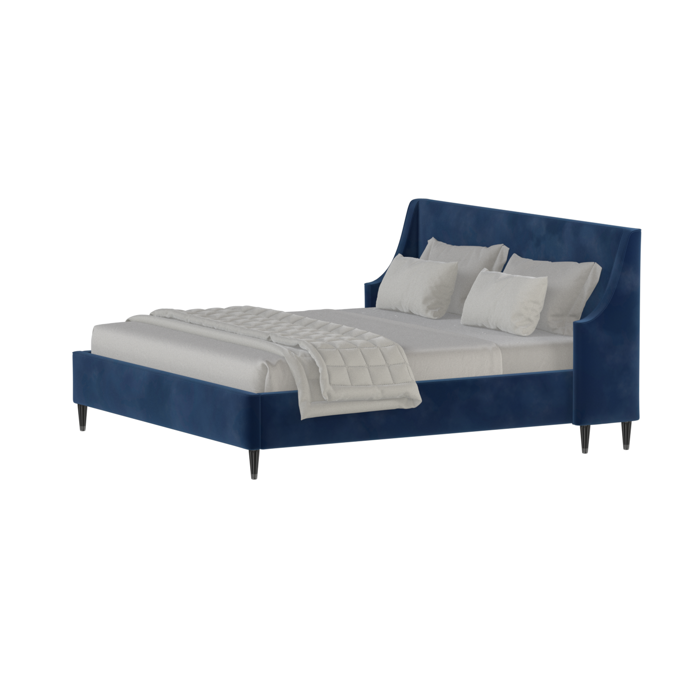 Laura Double Bed with High Headboard