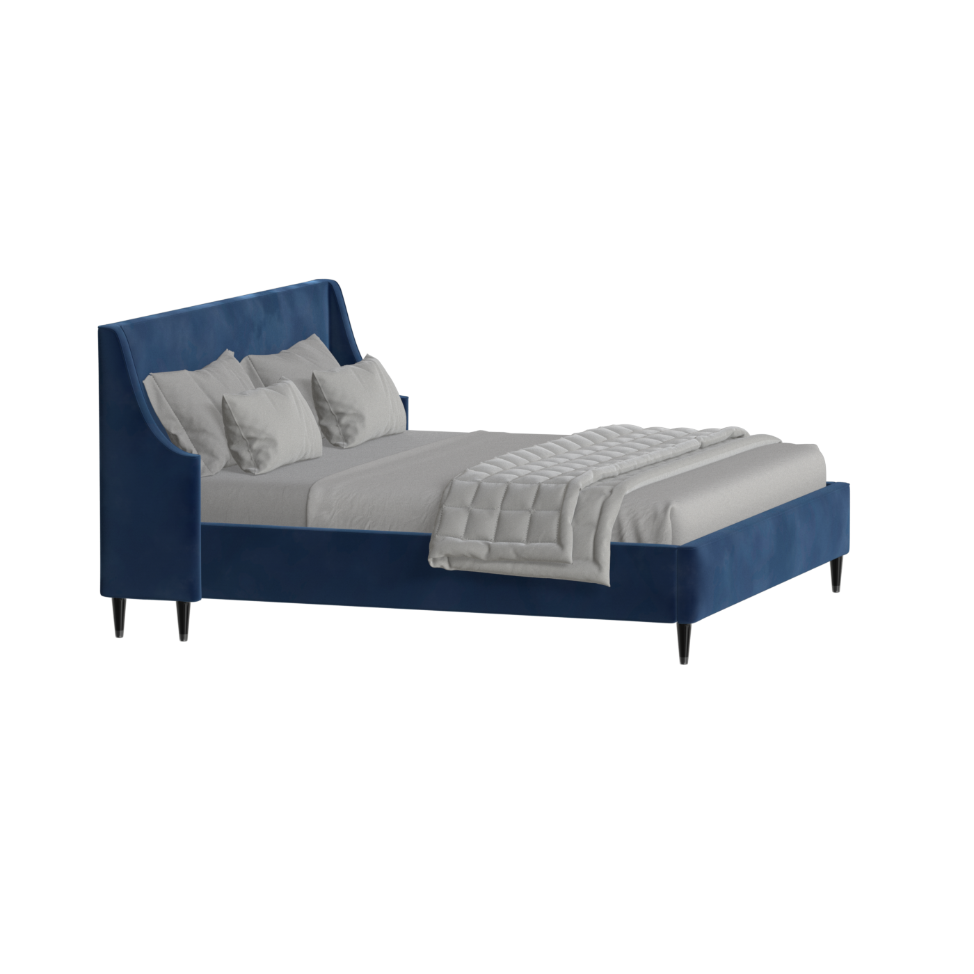 Laura Double Bed with High Headboard