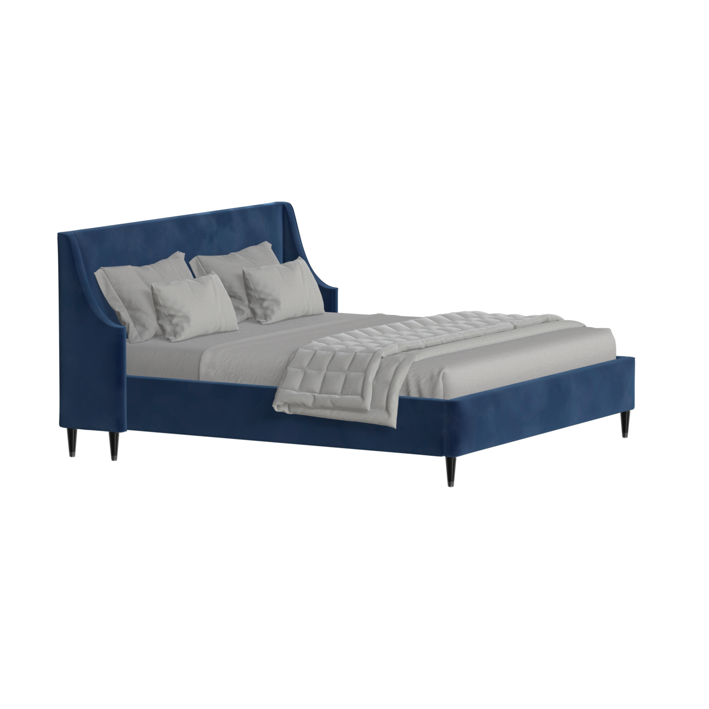 Laura Double Bed with High Headboard