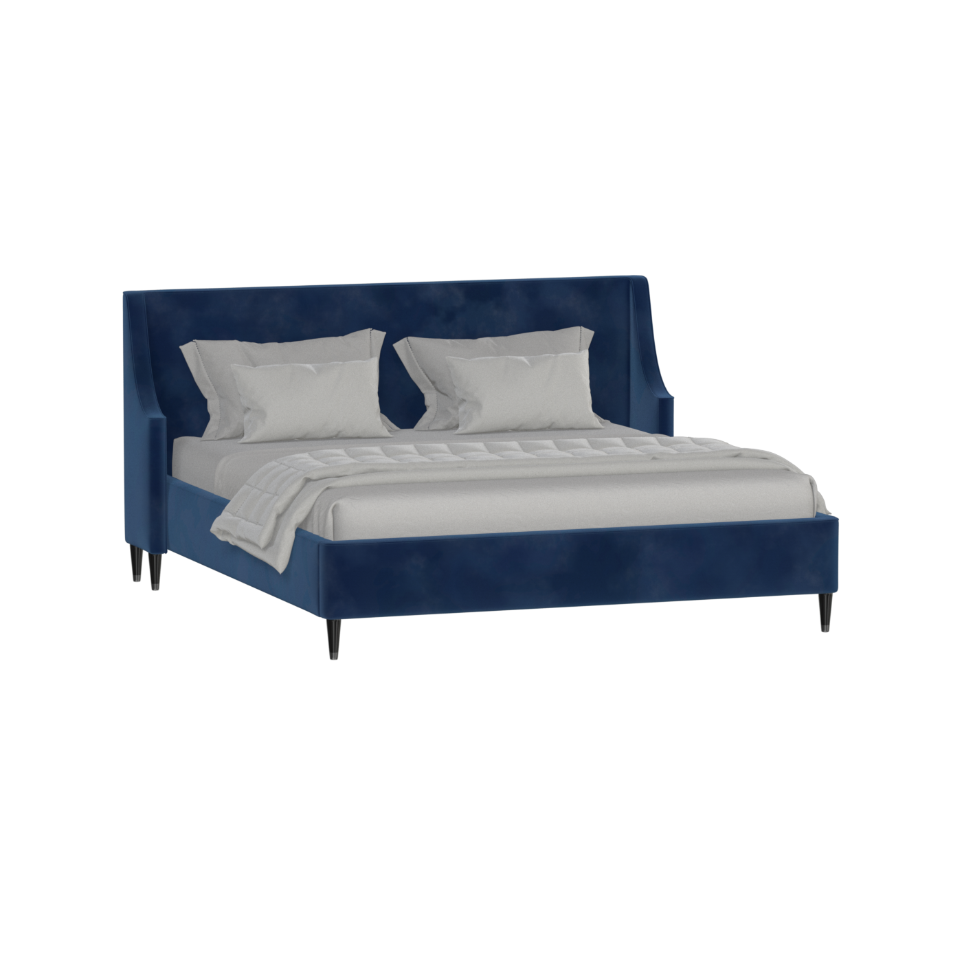 Laura Double Bed with High Headboard