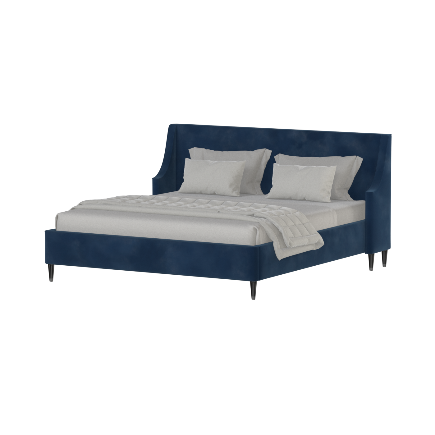 Laura Double Bed with High Headboard