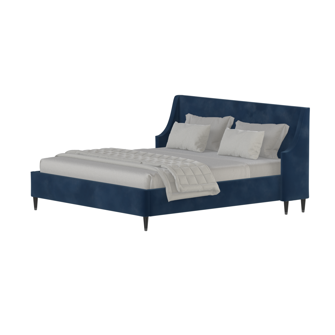 Laura Double Bed with High Headboard
