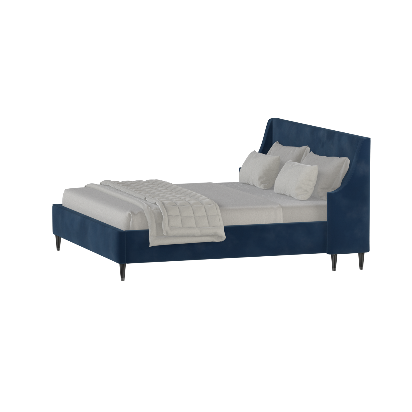 Laura Double Bed with High Headboard