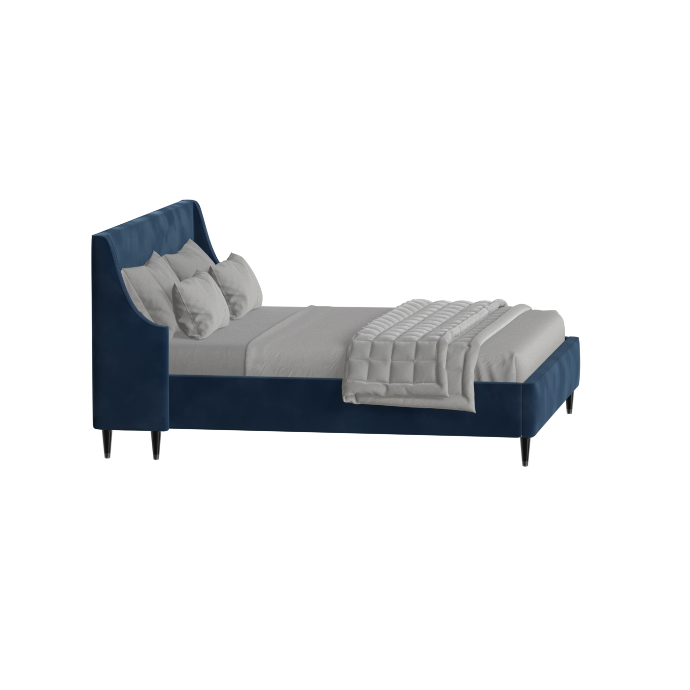 Laura Double Bed with High Headboard