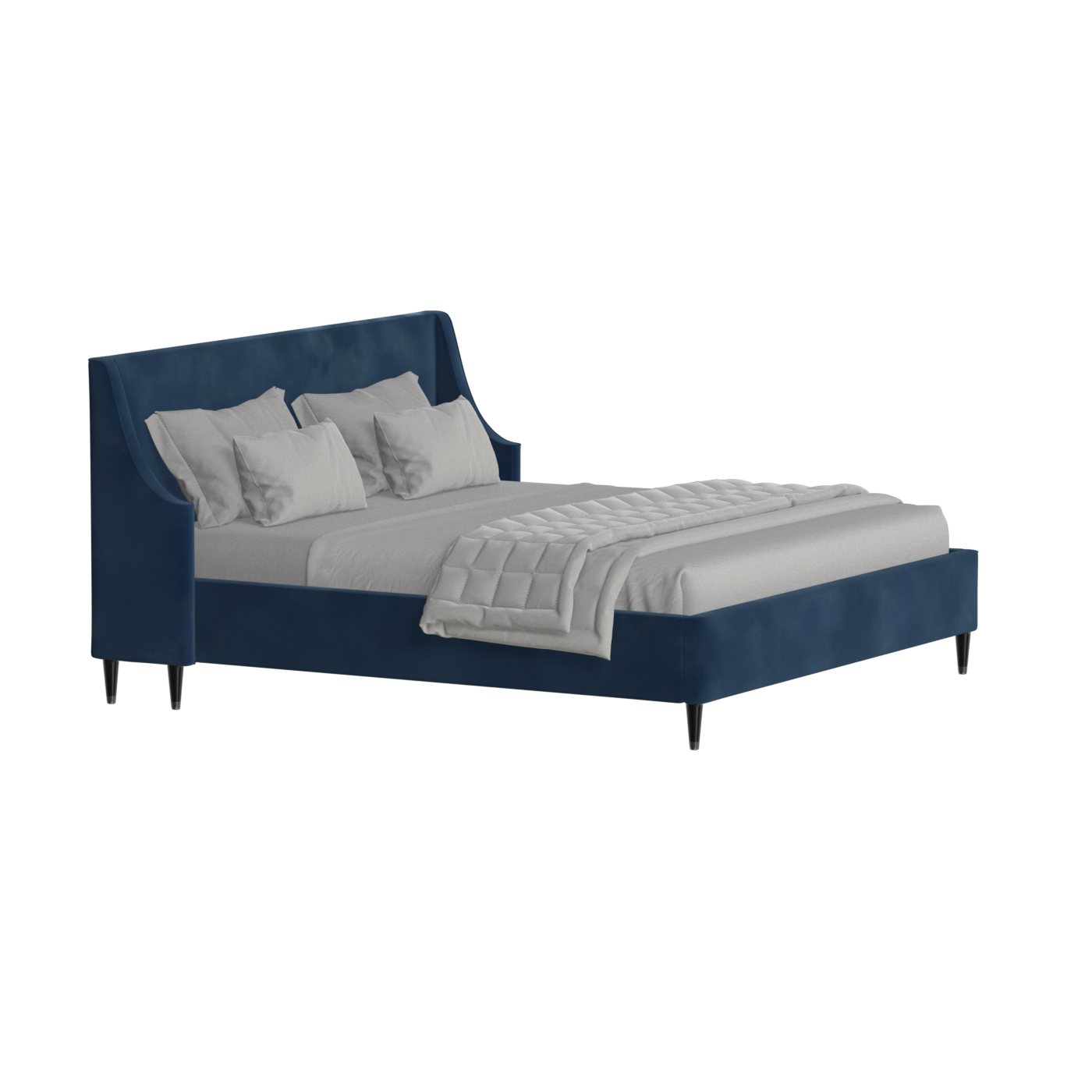 Laura Double Bed with High Headboard