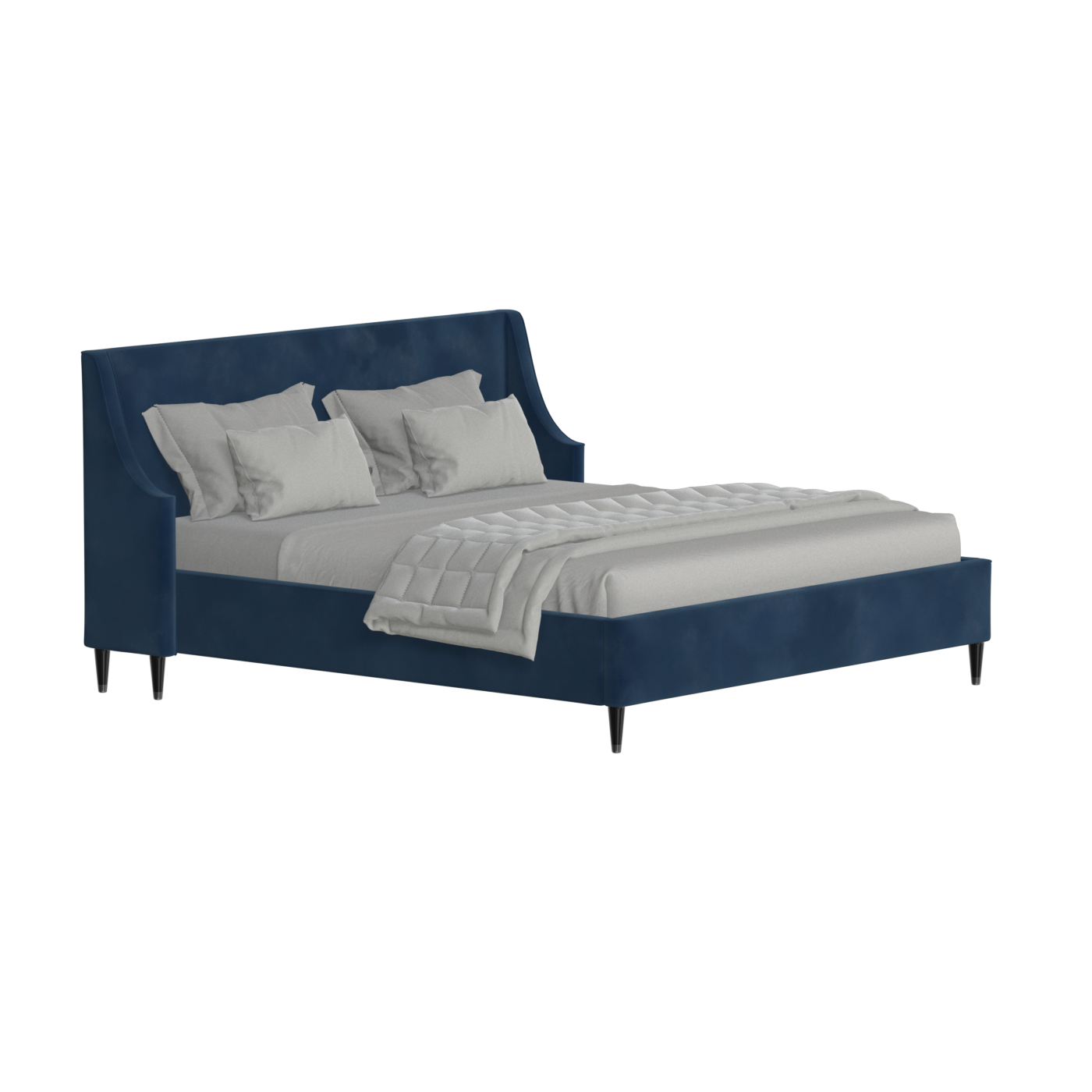 Laura Double Bed with High Headboard