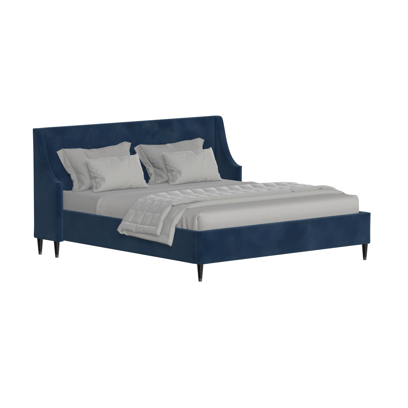 Laura Double Bed with High Headboard